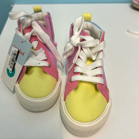 Cat & Jack Toddler Girls' Nabi Colorblock Lace-Up Zipper Sneakers Multicolored 7 - Picture 1 of 5